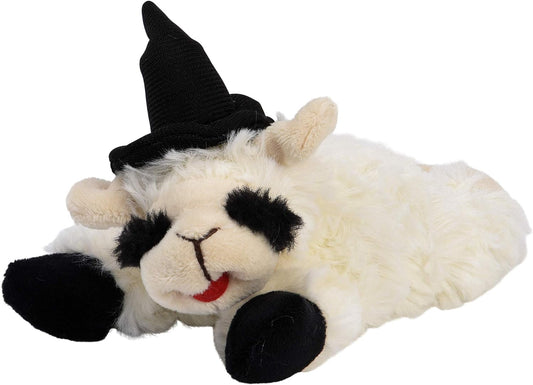 Multipet Lamb Chop with Witch Hat 6", White- One Toy