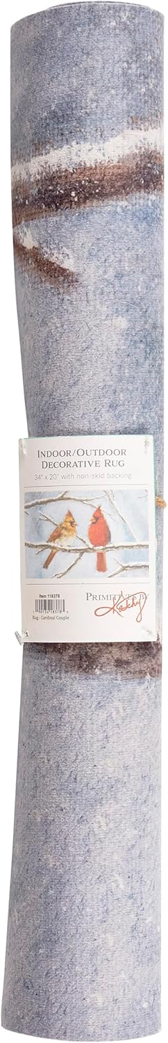 Primitives by Kathy Cardinal Couple Rug- Indoor/Outdoor