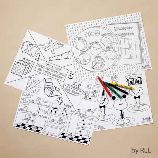 Rite Lite Passover Coloring Placemat Kit
