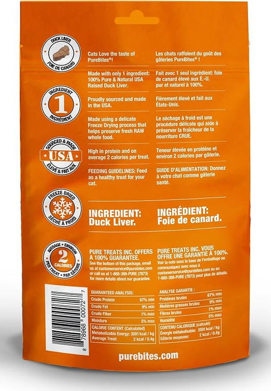 PureBites Cat Treats Freeze Dried Duck Liver 1.05oz