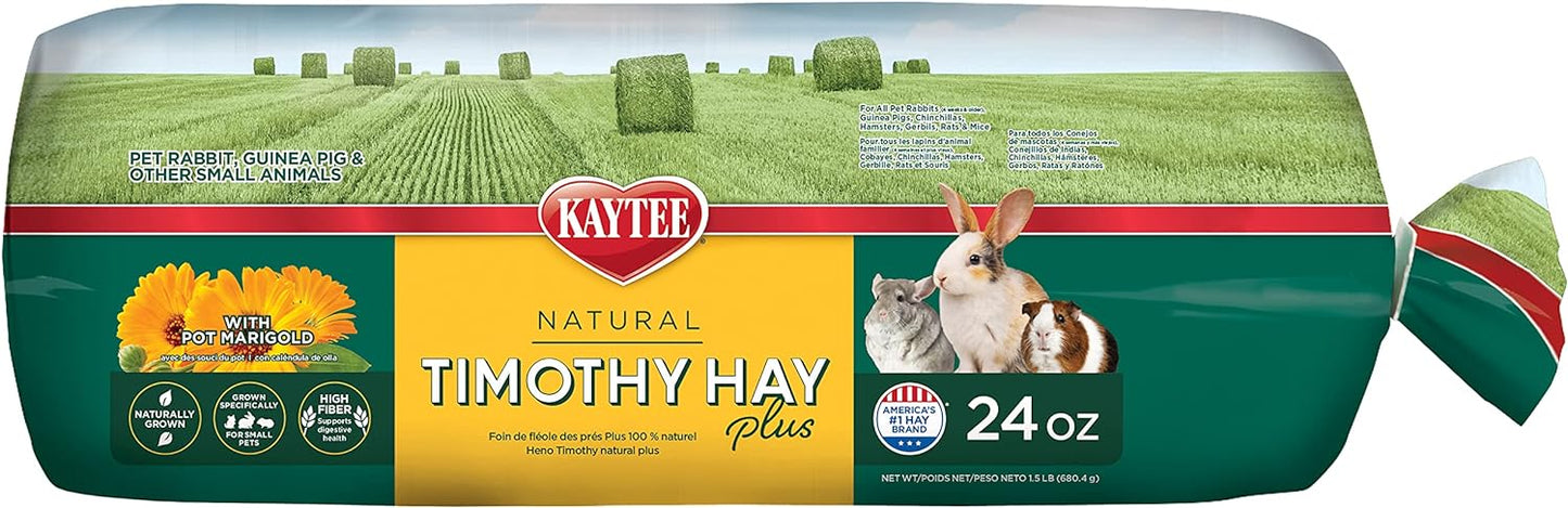 Kaytee Timothy Hay Plus Marigolds for Guinea Pigs, Rabbits & Other Small Animals - 24 oz