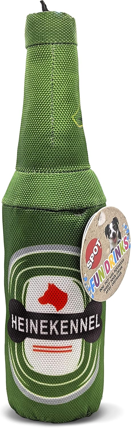 Spot Fun Drink Heinekennel Plush Dog Toy