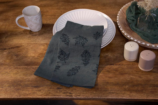 Primitives By Kathy Emerald Leaf Kitchen Towel - 20" x 26"