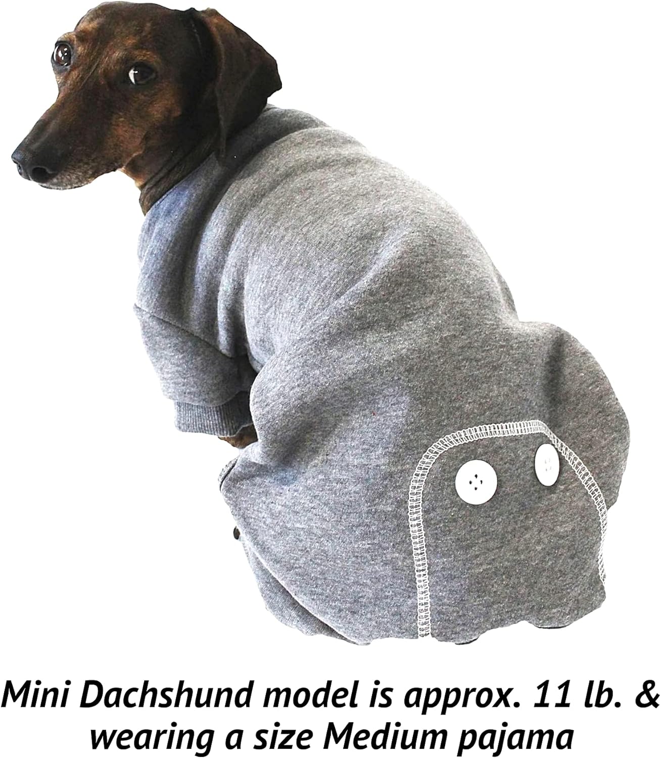 Midlee Grey Dog Pajamas