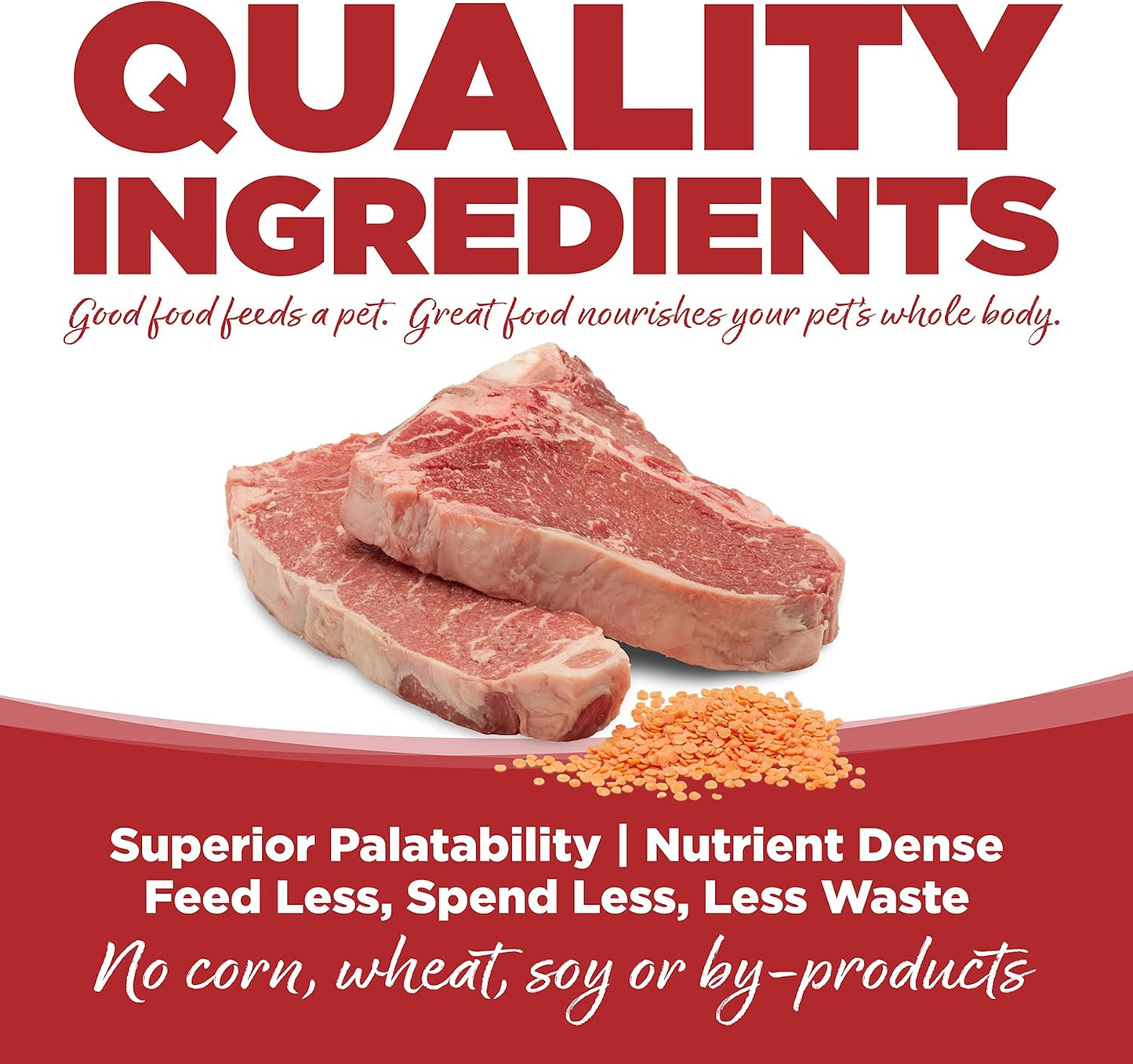 NutriSource PureVita Grain Free Beef & Red Lentils Entree Dry Dog Food - 25 lbs