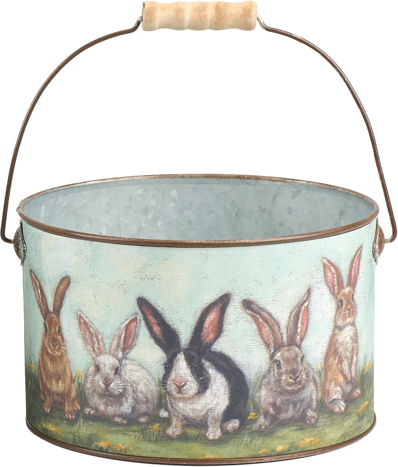 Primitives by Kathy Garden Bunny Friends Bucket Set