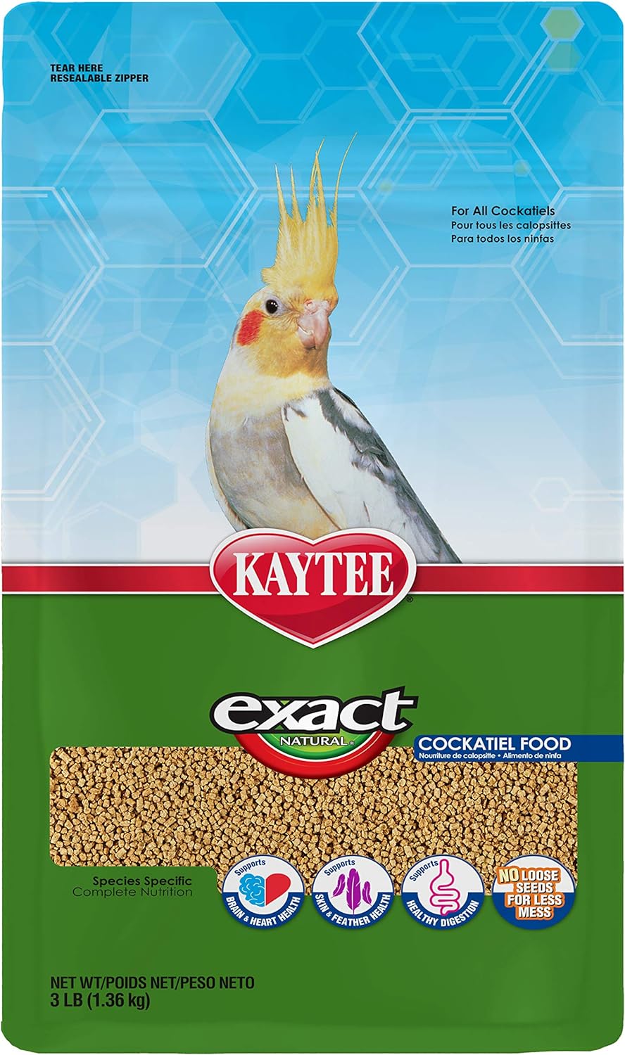 Kaytee Exact Optimal Nutrition Diet Natural Cockatiel Diet - 3 lbs