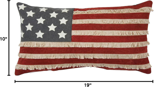 Primitives by Kathy American Flag Pillow - 19" x 10"