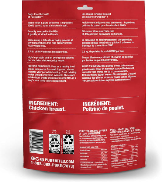 PureBites Chicken Jerky Dog Treats, 1 Ingredient, 21.1oz