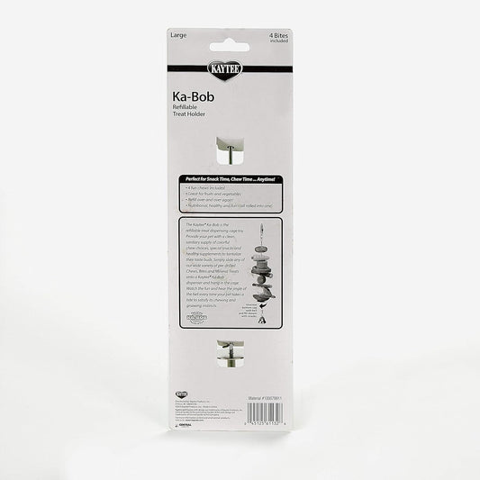 Kaytee Kabob & Suction Cup Refillable Treat Holder - Large (11" Long)