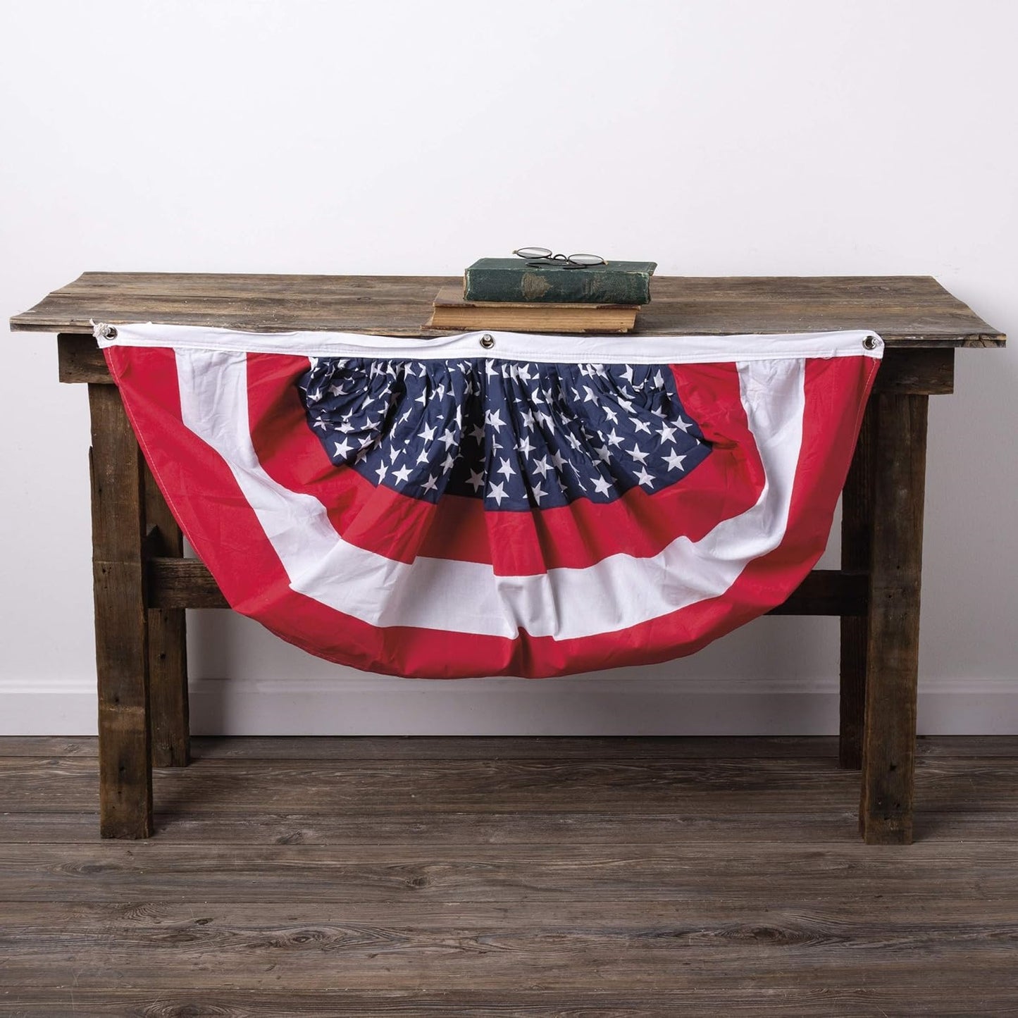 Primitives by Kathy Patriotic Bunting American Flag - 36" x 19"
