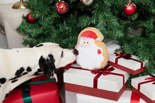 Midlee Santa Face Dog Toy Sugar Cookie