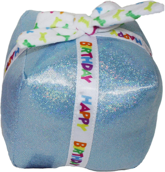 MultiPet Birthday Present Dog Toy - Blue (5.5")