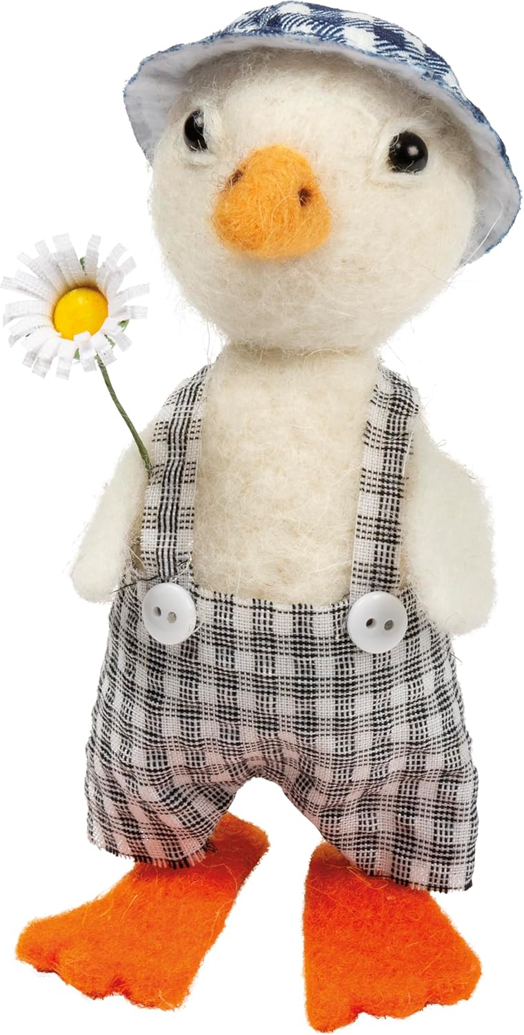 Primitives by Kathy Easter Flowers & Hats Gingham Ducks Critter Set of 2