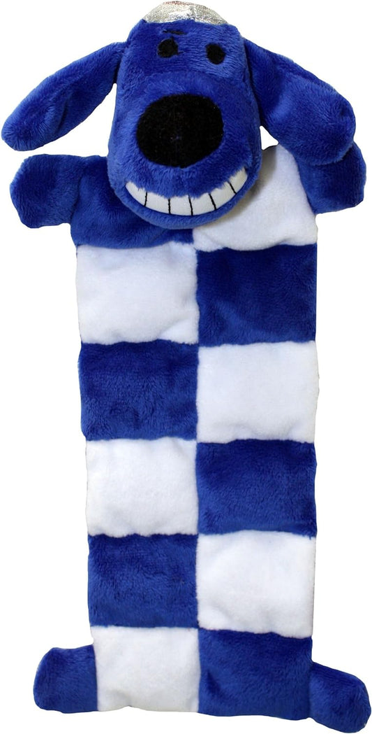 Loofa Hanukkah Squeaker Mat Dog Toy, 12-Inch