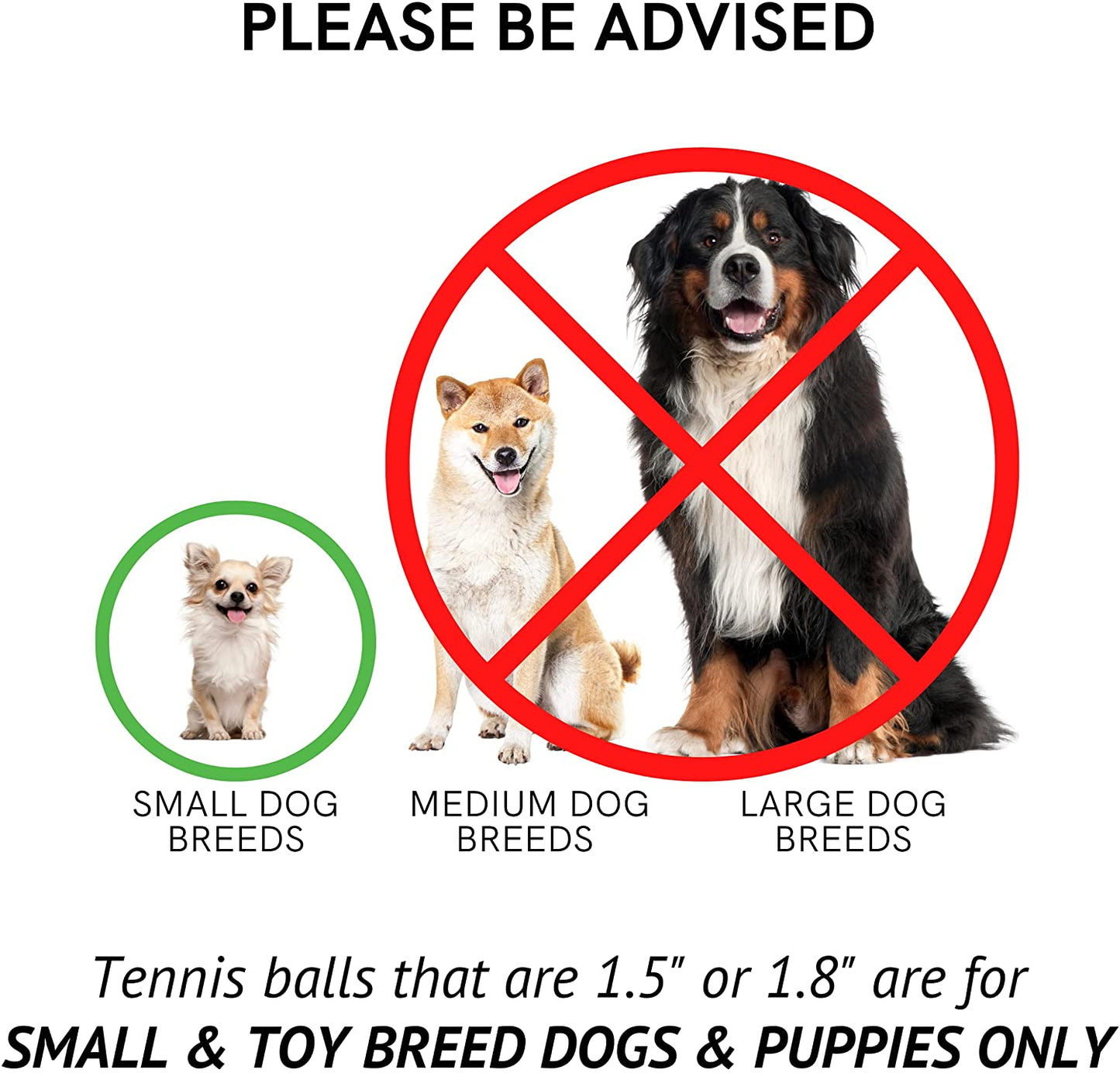 Midlee 1.5" Mini Dog Tennis Balls Bulk Set of 25 Assorted Colors