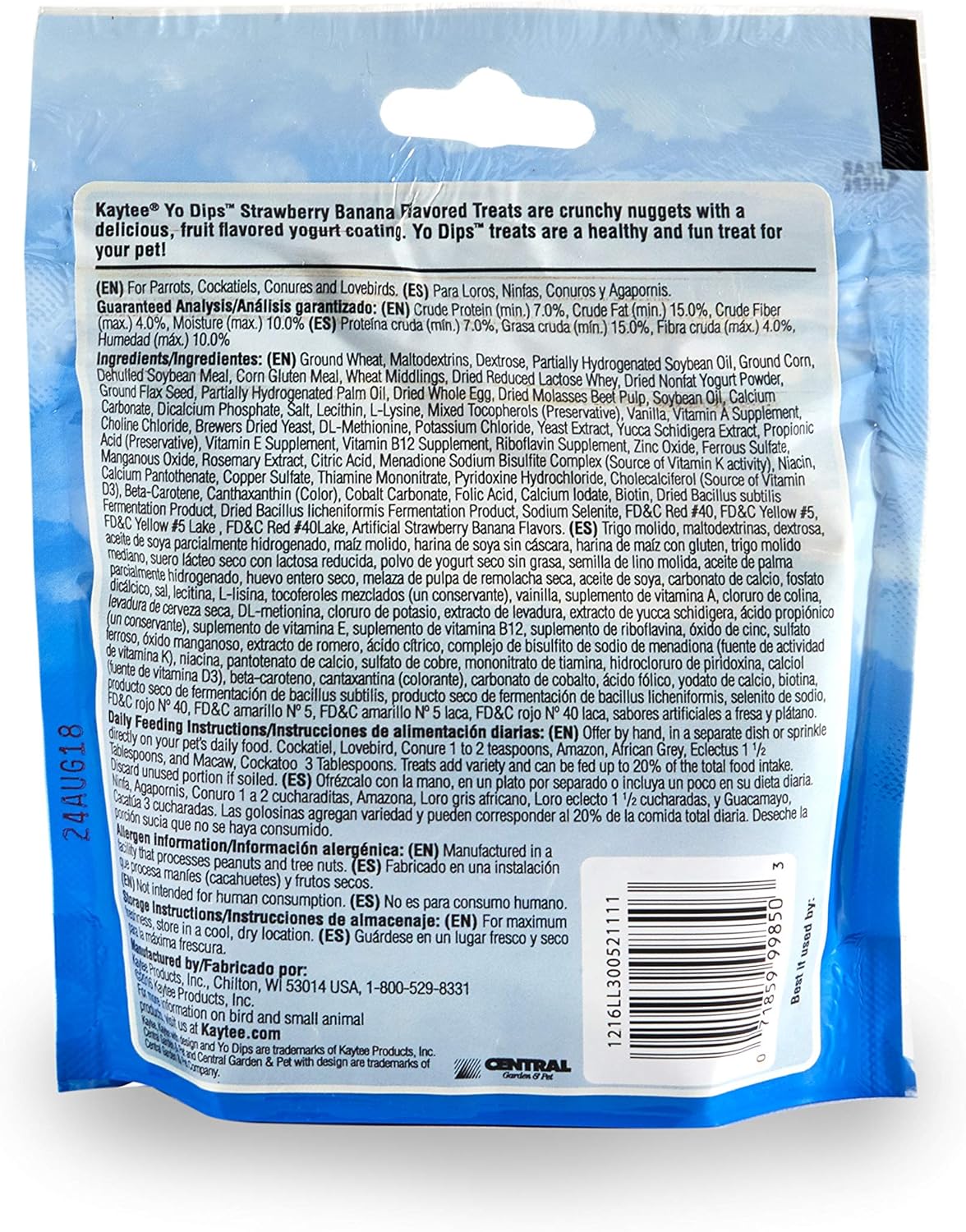 Kaytee Fiesta Yogurt Dipped Treats - Strawberry/Banana - DS