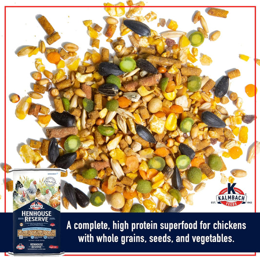 Kalmbach Feeds Henhouse Reserve 17% Whole Grain Complete Layer Feed for Hens, 30 lb
