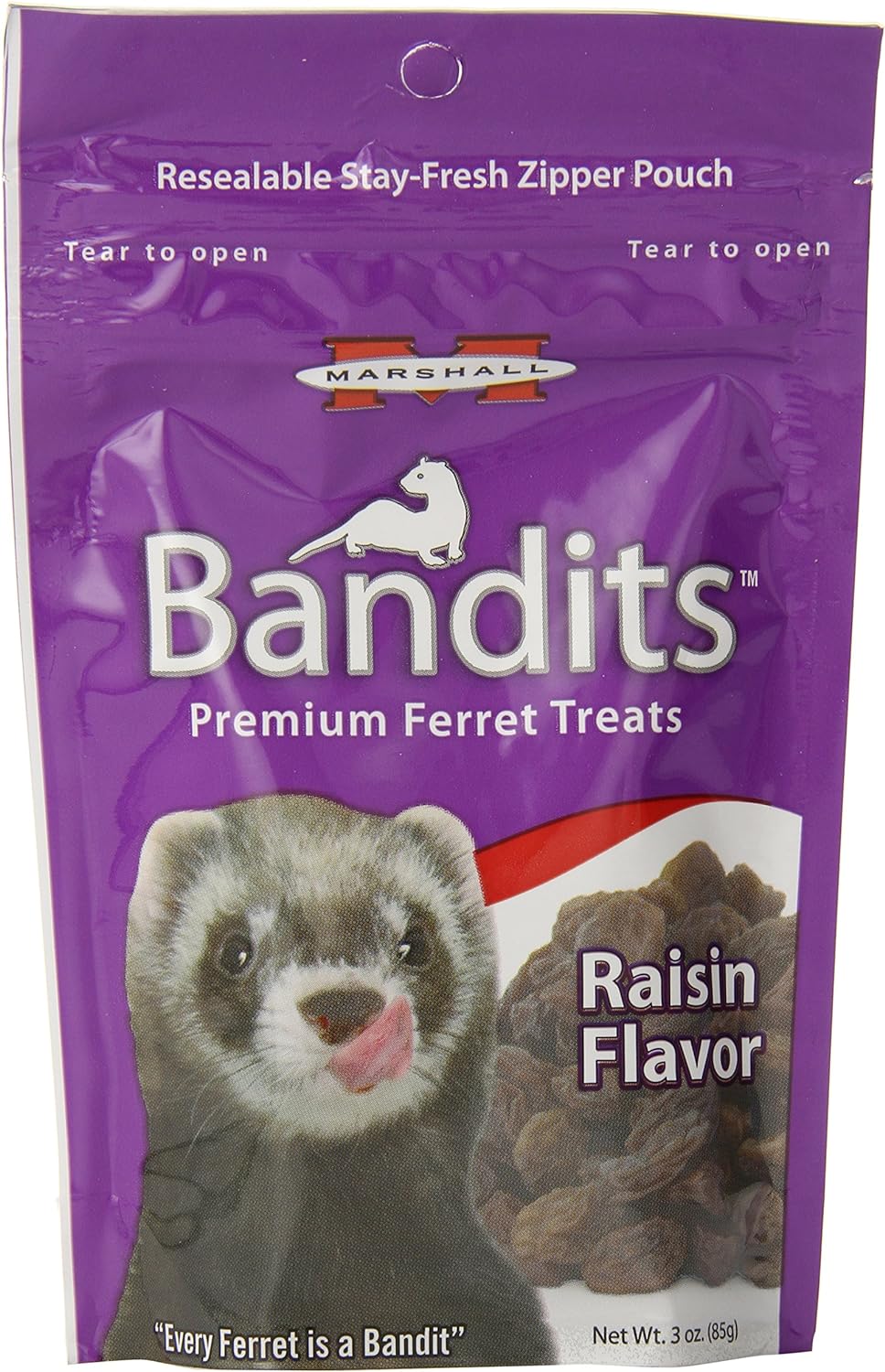 Marshall Bandits Premium Ferret Treats - Rasin Flavor (3 oz)