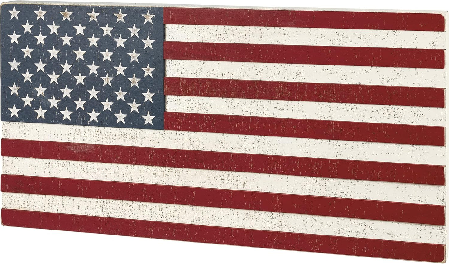 Primitives by Kathy American Flag Home Décor Box Sign