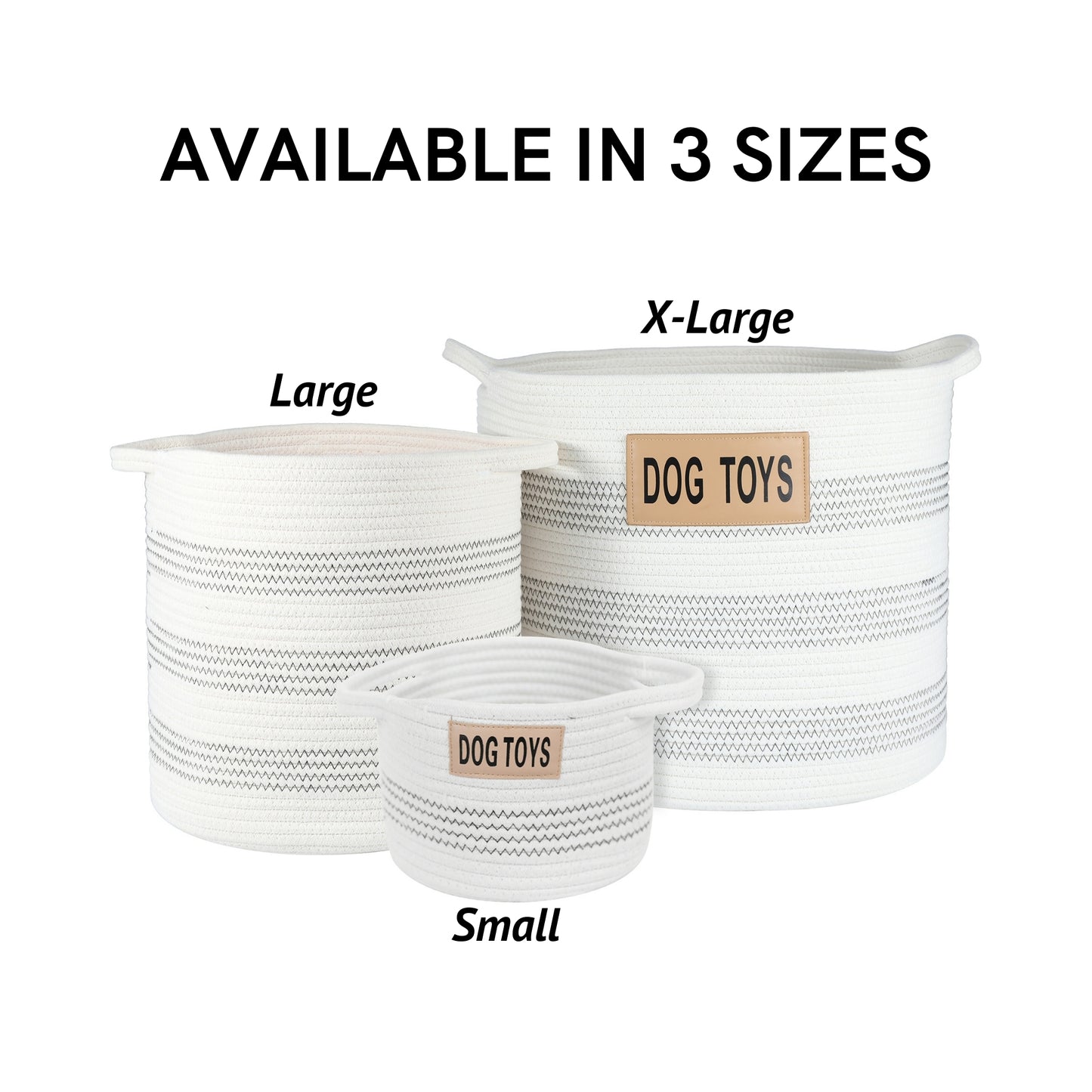 Midlee Dog Toy Rope Cotton Basket