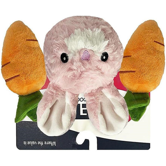Pet Lou EZ Squeaky Triple Pack - Rabbit and Carrot, 4-inch Height
