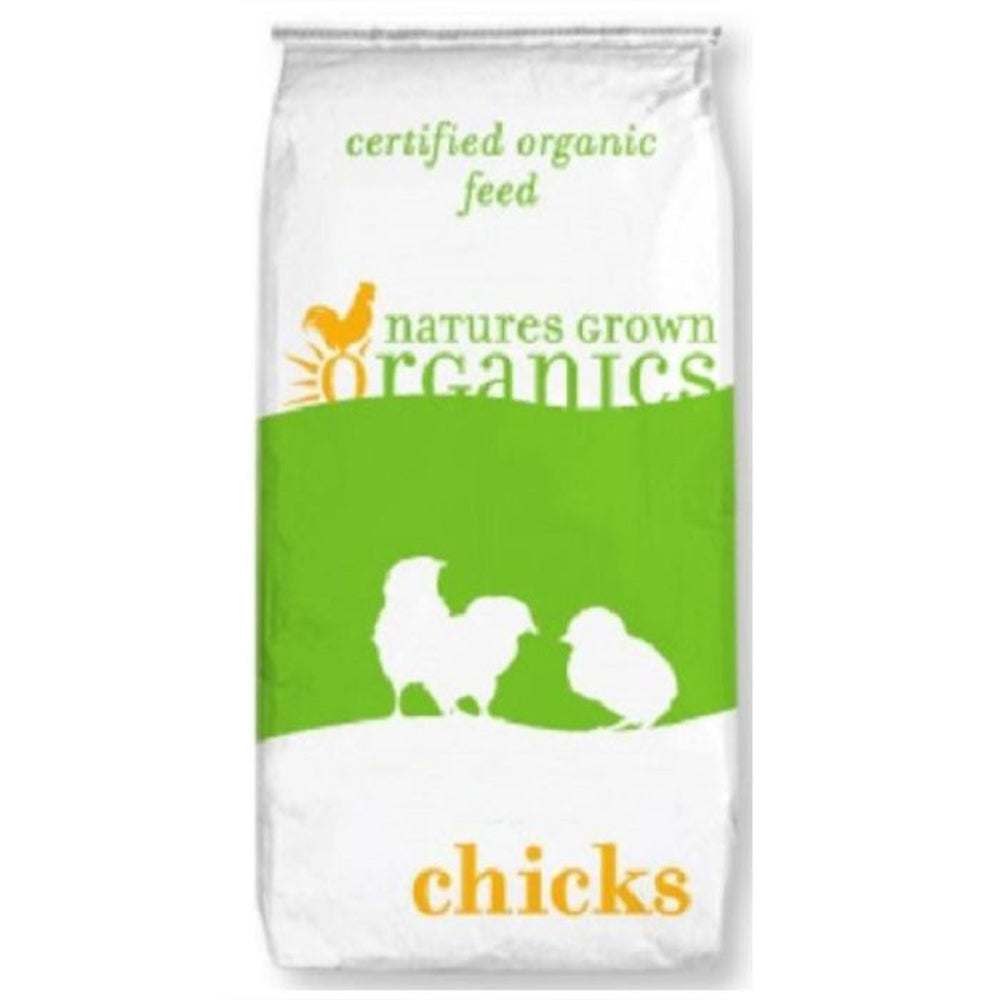 Natures Grown Organic Poultry Chick Starter 19% Layer Mash - 40 Lbs