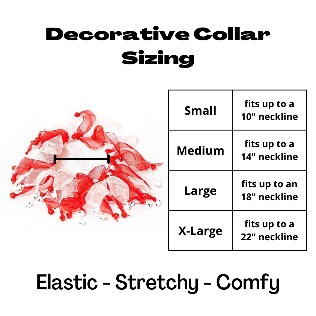 Midlee Candy Cane Christmas Decorative Dog Collar