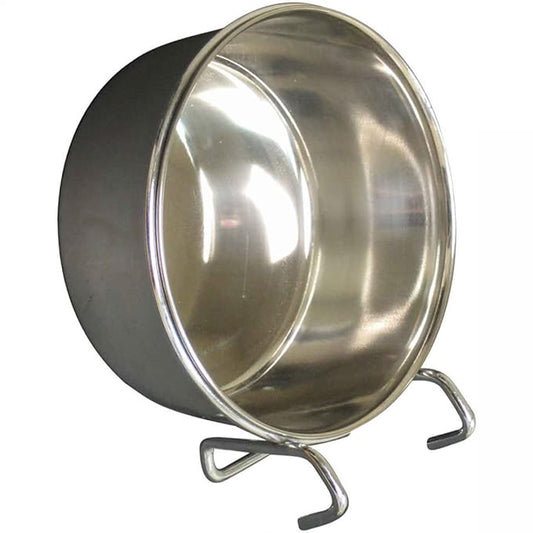 QT Dog Stainless Steel Pet Bowl Coop Cup with Hook - 30 oz