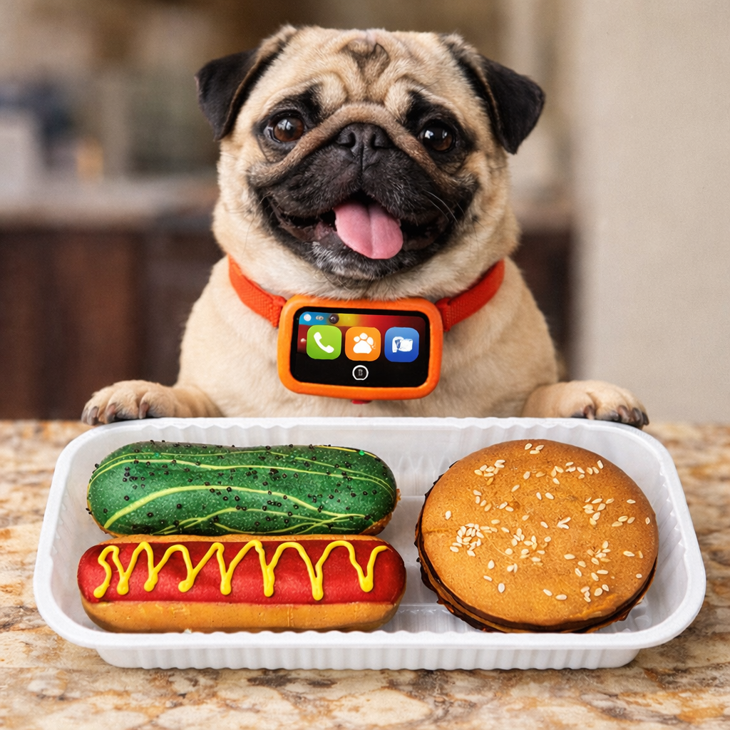 Donut Deli, Pupnic - Hamburger, Hot Dog & Pickle Gourmet Donut Treats For Dogs - 3pk