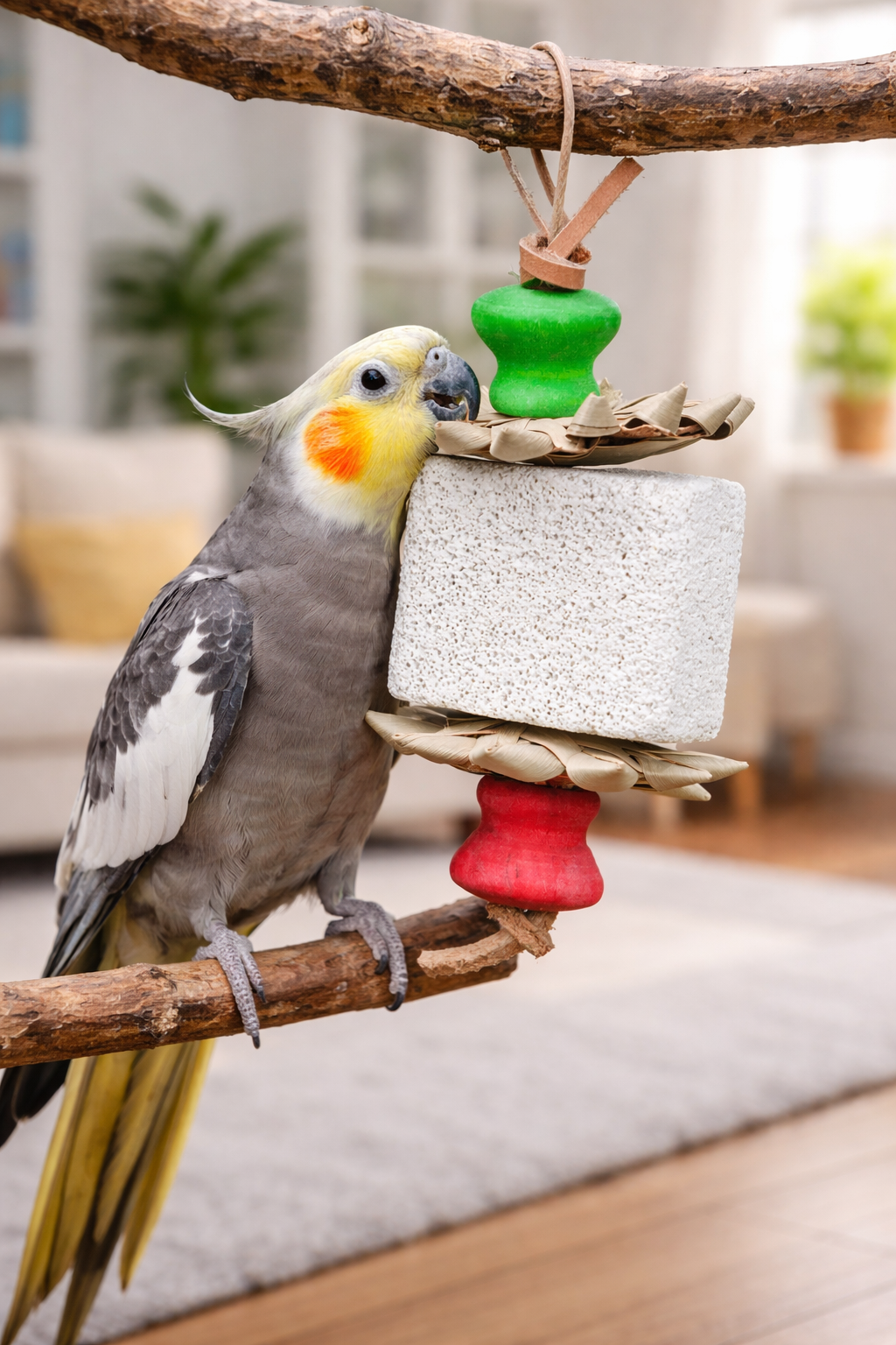 A&E Cages Nibbles Marshmallow Pumice Small Animal Chew-Toy