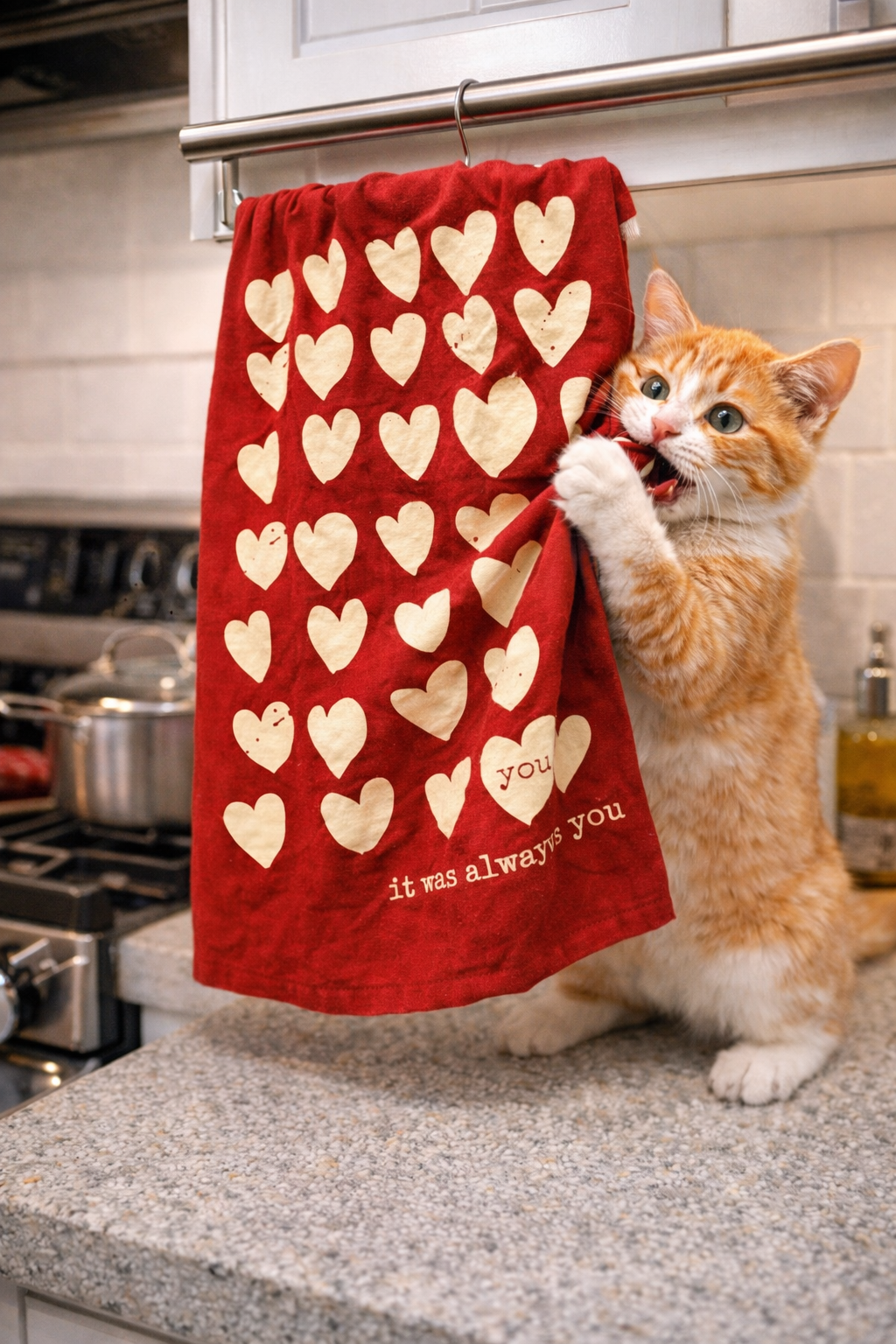 Primitives By Kathy It Was Always You Kitchen Towel - 28" x 28"