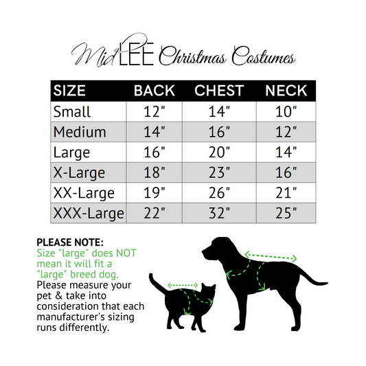 Midlee Dog Santa Claus Costume