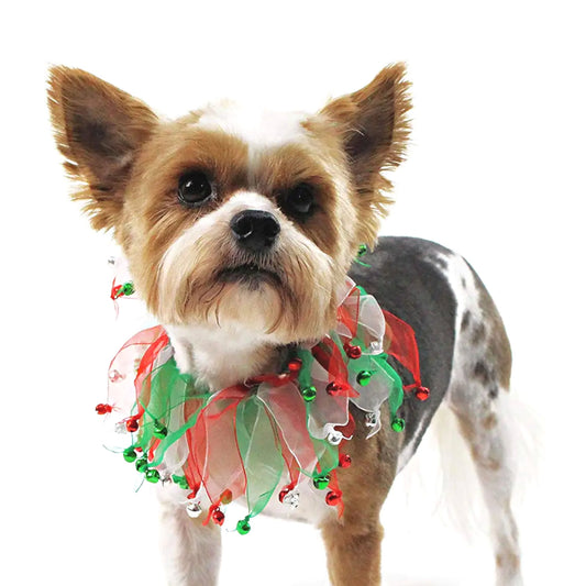 Midlee Christmas Jingle Bells Decorative Dog Collar
