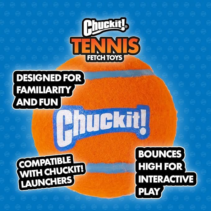 Chuckit Tennis Balls - Medium(2.25" - 2 Pack)- 2 Pack