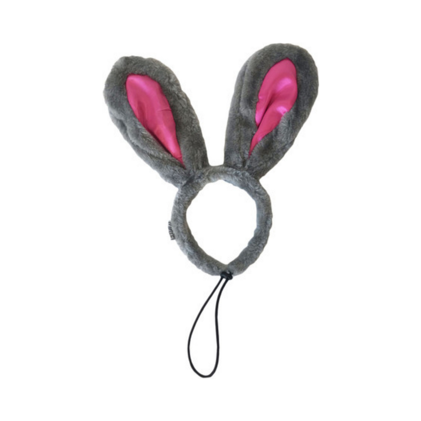 Midlee Easter Bunny Gray & Pink Dog Rabbit Ears with Tail (Small)