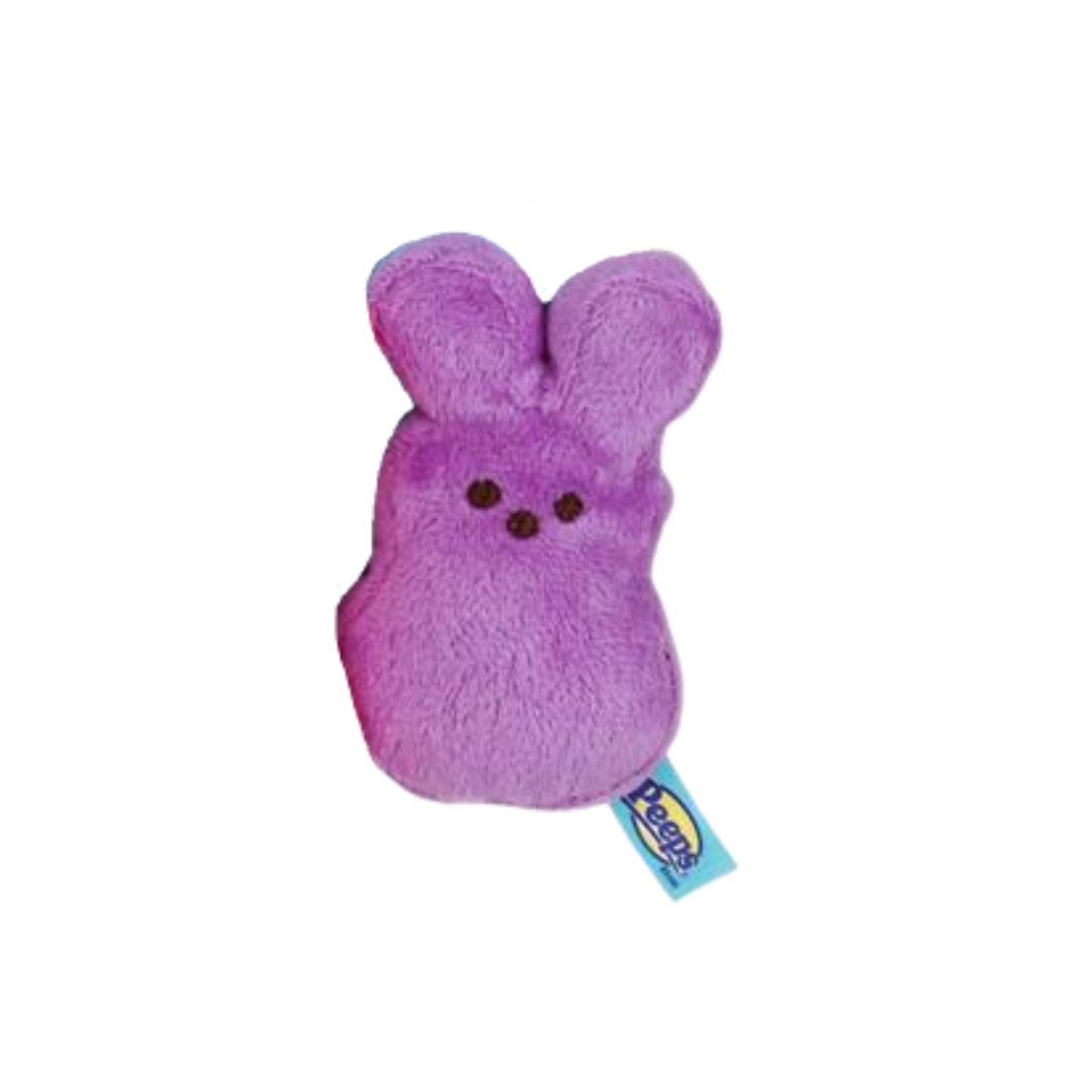 Peeps Mini Plush Bunny Dog Toy, 2 Pack (Pink & Purple)