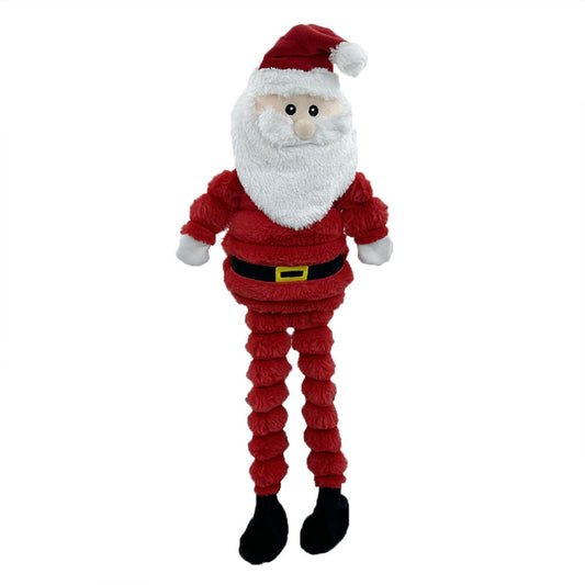 PetLou Christmas Long-legged Santa Dog Toy - 26"