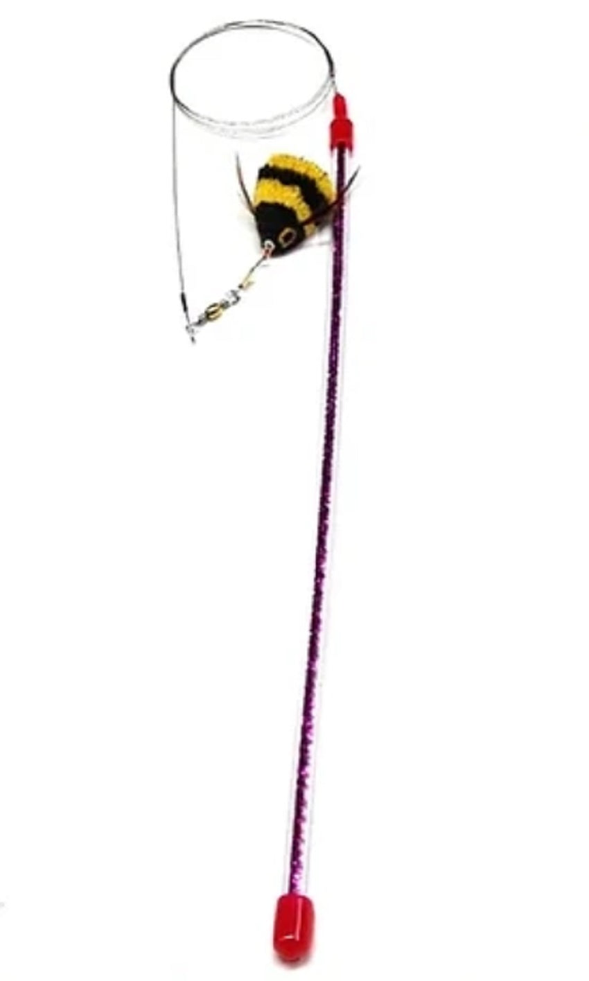 GoCat Cat Catcher Da Bee Cat Toy, Handmade in The USA