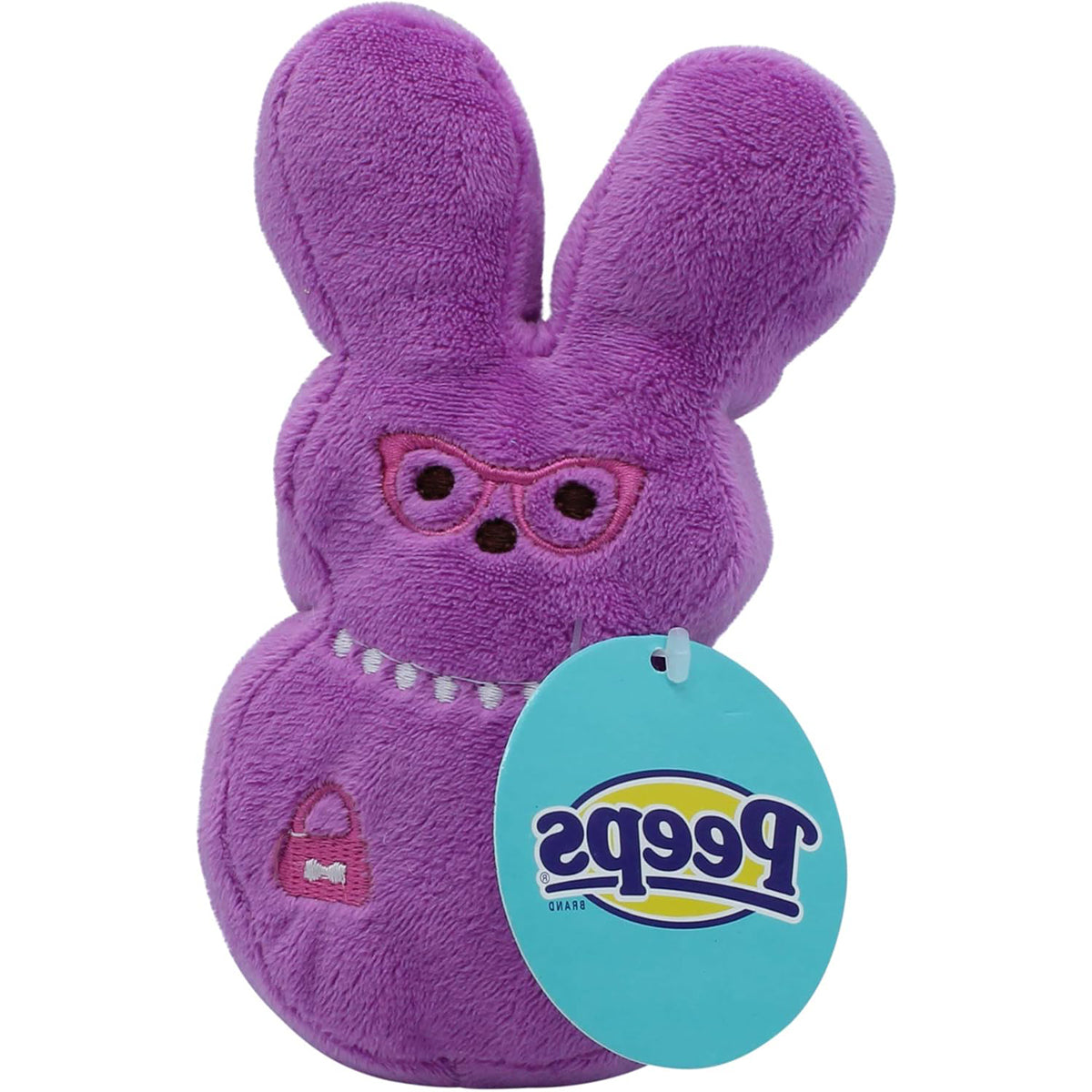 Peeps for Pets Plush Bunny Purple Lady Squeaky Dog Toy - Medium