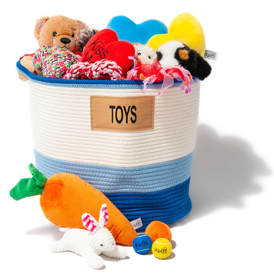 Midlee Blue 3 Tone Toys Basket