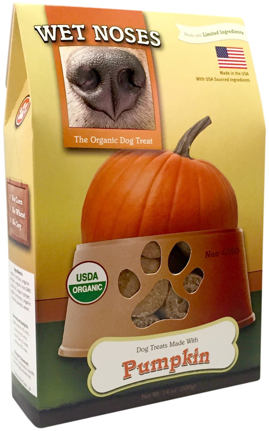 Wet Noses All Natural Dog Treats, Pumpkin, 14oz