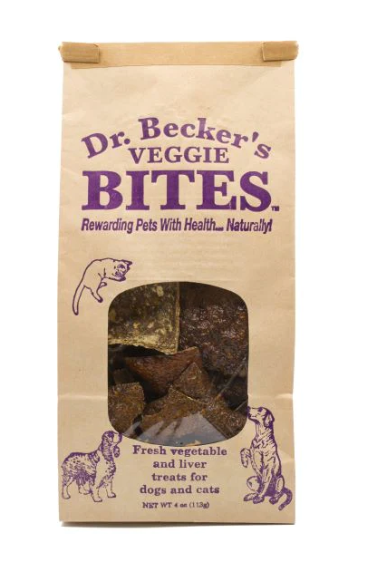 Dr Becker's Veggie Bites Dog & Cat Treats, 4 oz