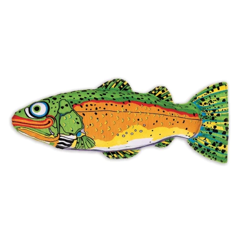 Fat Cat Classic Yankers Dog Toy - Assorted (Trout (14"L x 5"W x 3"H))