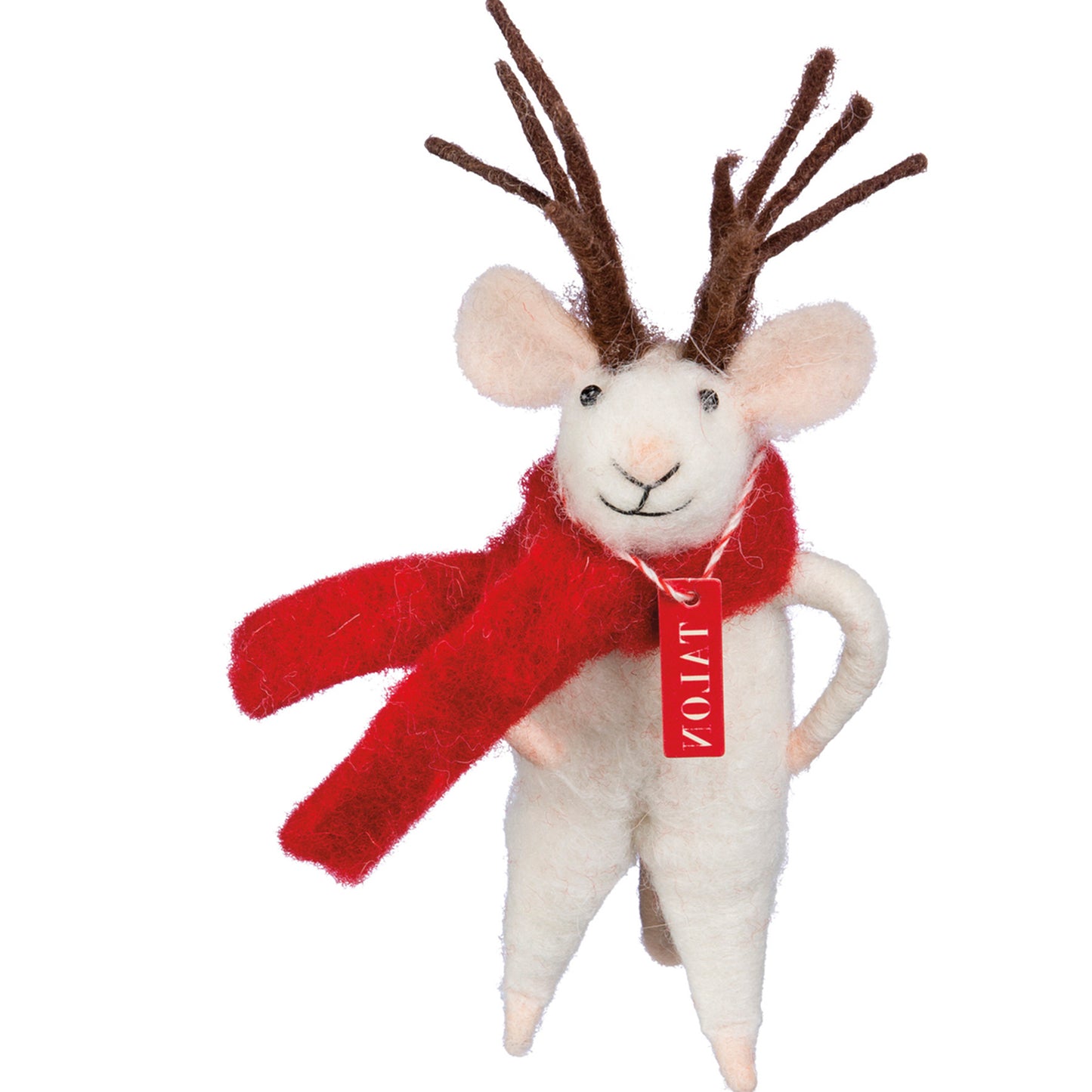 Primitives by Kathy 4" Reindeer Mouse Critter Holiday Decor Ornament or Village Figure