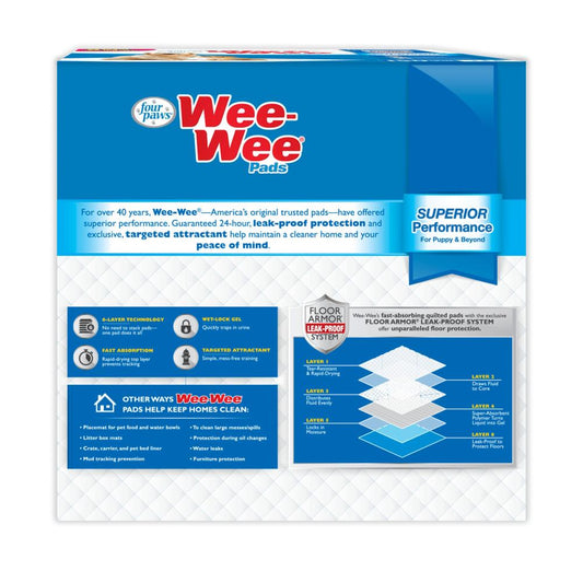 Four Paws Wee Wee Pads Original- 150 Pack