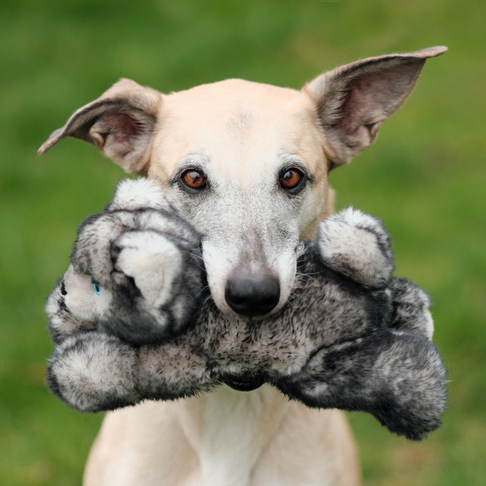 Fluff & Tuff Blanca Wolf Dog Toy - 11"
