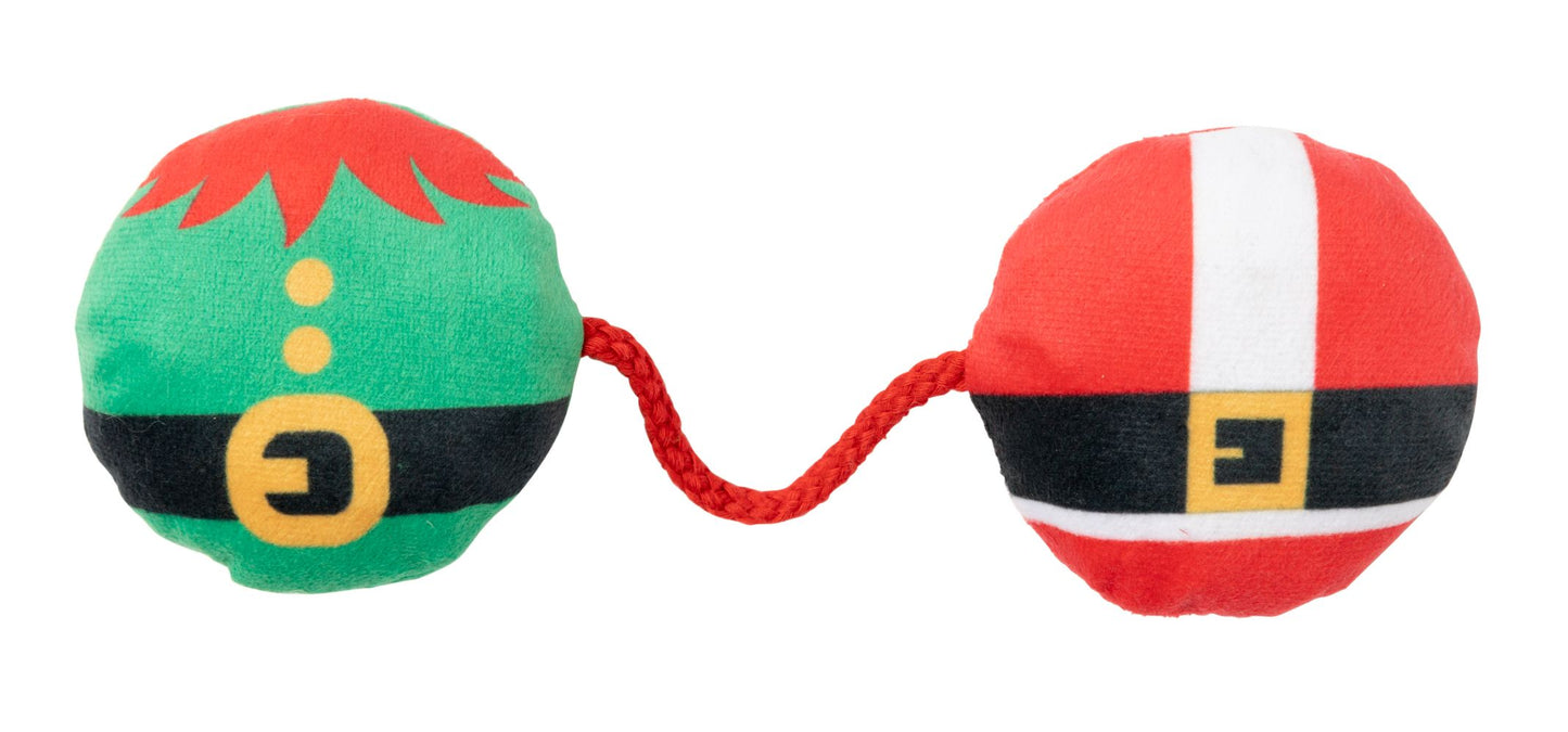 FuzzYard Elf & Santa Bellies Rope Cat Toy