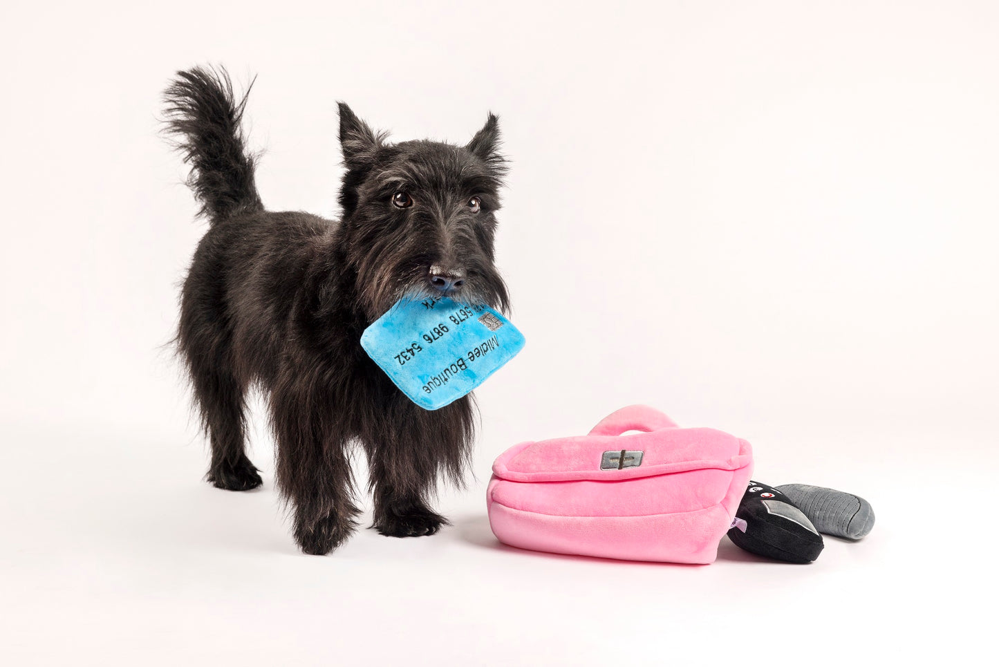 Midlee Plush Purse Find-a-Toy Interactive Dog Toy - 9"