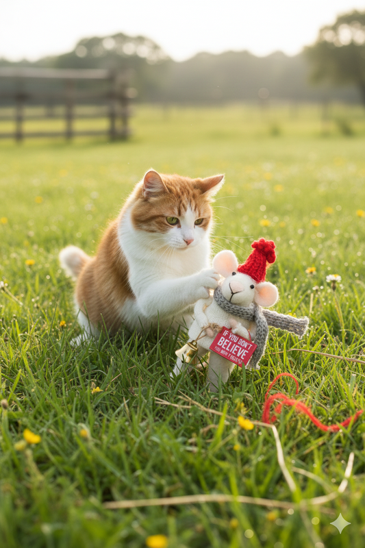 Primitives by Kathy Don't Believe Sign Mouse Critter